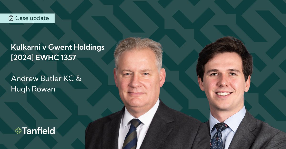 Permission to appeal given in Kulkarni v Gwent Holdings